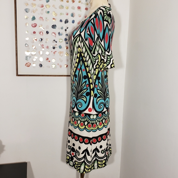 V1 Couture geometric print dress size 8 - Picture 5 of 8